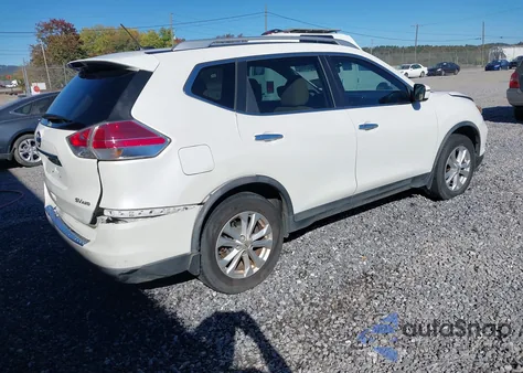 2016 Nissan Rogue Sv z USA, uszkodzony, nr VIN KNMAT2MV7GP670434